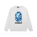 BAPE Blue Camo Ape Head Crewneck Sweatshirt White