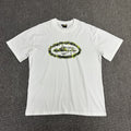 Neon Green Graphic Print White T-Shirt Unisex Streetwear Casual Short Sleeve Tee