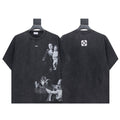Off-White Religious Graphic T-Shirt Black
