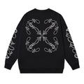 Off-White Paisley Graphic Sweatshirt Black