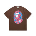 BAPE Pink Blue Camo Ape Head T-Shirt