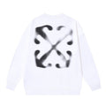 Off-White Blurred Arrow Graphic Sweatshirt White