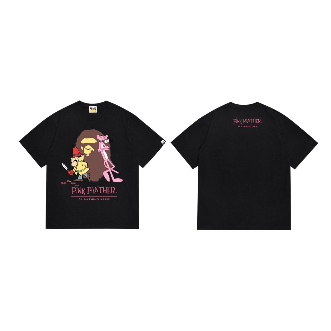 BAPE x Pink Panther Black Graphic T-Shirt