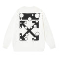 OFF WHITE Bubble Arrow Logo Crewneck Sweatshirt White