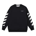 Off-White Diagonal Stripe Logo Sweatshirt Black