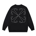 OFF WHITE Outline Arrow Logo Crewneck Sweatshirt
