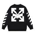 Off-White Arrow Handshake Graphic Sweatshirt Black