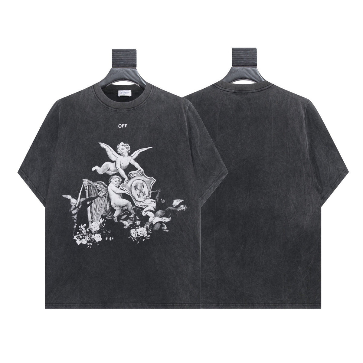 Off-White Vintage Angel Graphic Black T-Shirt