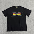 Graphic Print Black T-Shirt Unisex Streetwear Casual Short Sleeve Tee