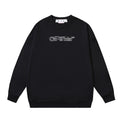 OFF WHITE Blur Logo Crewneck Sweatshirt Black