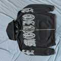 EMOTION Gothic Logo Graphic Zip Up Hoodie