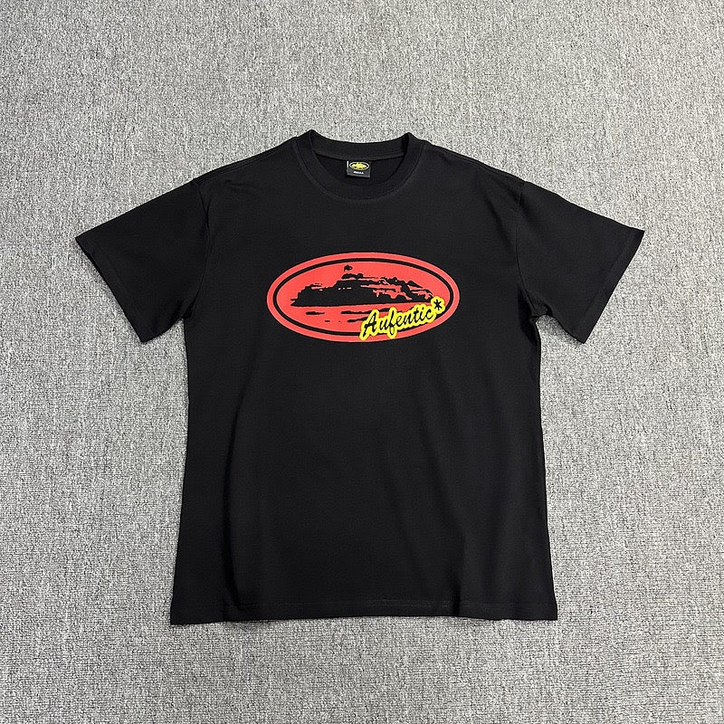 Vintage Graphic Print Black T-Shirt Unisex Streetwear Casual Tee