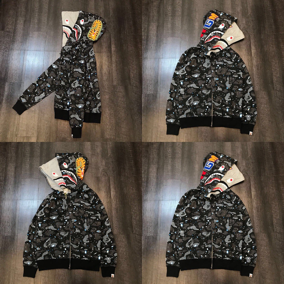 BAPE Shark Camo Full Zip Hoodie