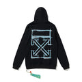 Off-White Black Blue Sketch Arrow Hoodie