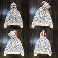 BAPE Shark Ice Camo Full Zip Hoodie