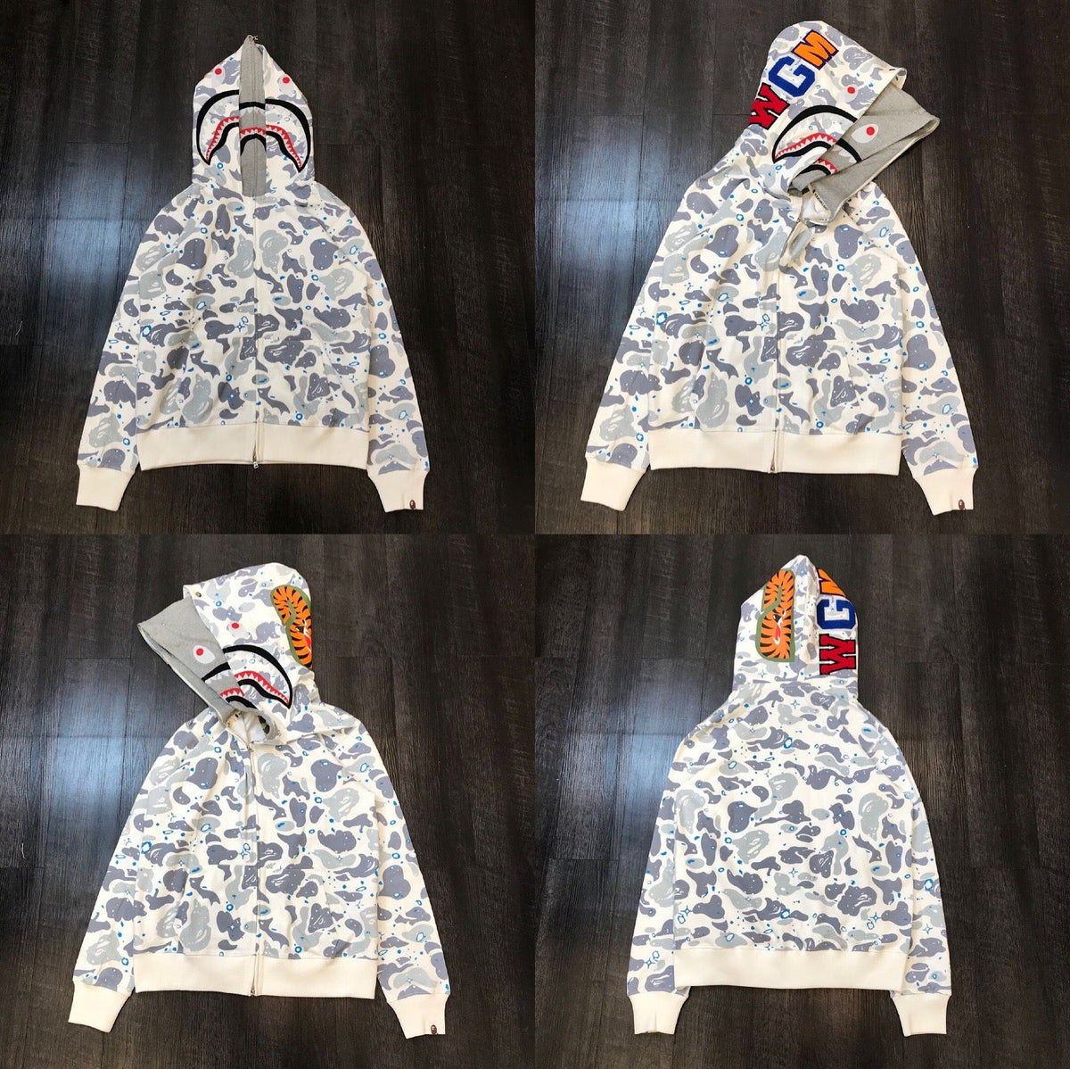 BAPE Shark Ice Camo Full Zip Hoodie