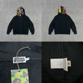 BAPE Shark Full Zip Hoodie Black Camo Hood Edition