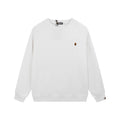 BAPE White Mini Ape Head Logo Crewneck Sweatshirt