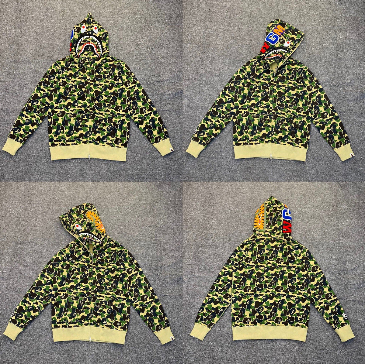 BAPE Shark Camo Full Zip Hoodie