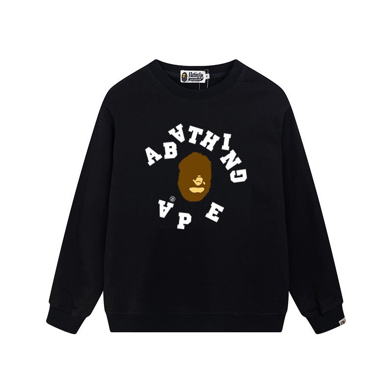 BAPE College Ape Head Logo Crewneck Sweatshirt