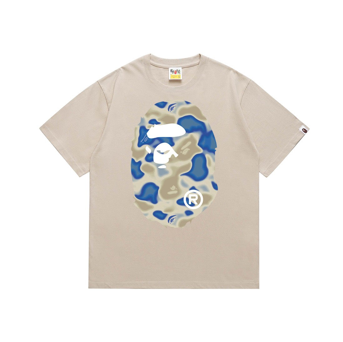 BAPE Blue Camo Ape Head T-Shirt