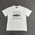 Vintage Black Graphic Print White T-Shirt Unisex Streetwear Casual Tee