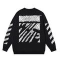 OFF WHITE Scribble Arrow Graphic Crewneck Sweatshirt Black