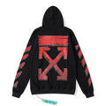 Off-White Black Red Arrow Graphic Hoodie