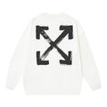 Off-White Brush Arrow Graphic Sweatshirt White
