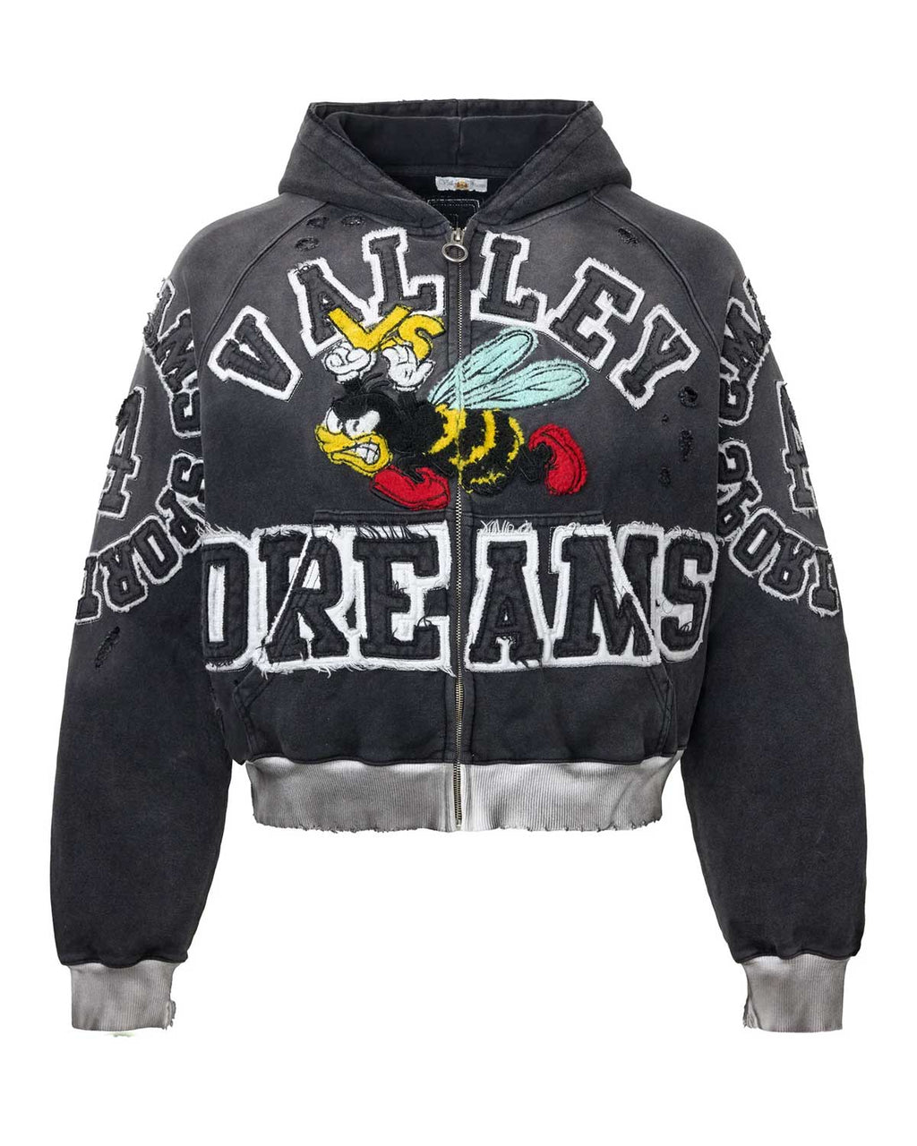 Vale Forever Anthem Zip Up Hoodie Black