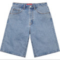 Supreme Denim Work Shorts - Light Blue Wash