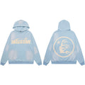 HELLSTAR Star Graphic Light Blue Hoodie