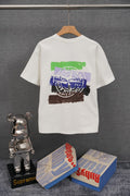 STONE ISLAND Compass Brushstroke Graphic T-Shirt White