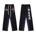HELLSTAR Black Skull Graphic Sweatpants
