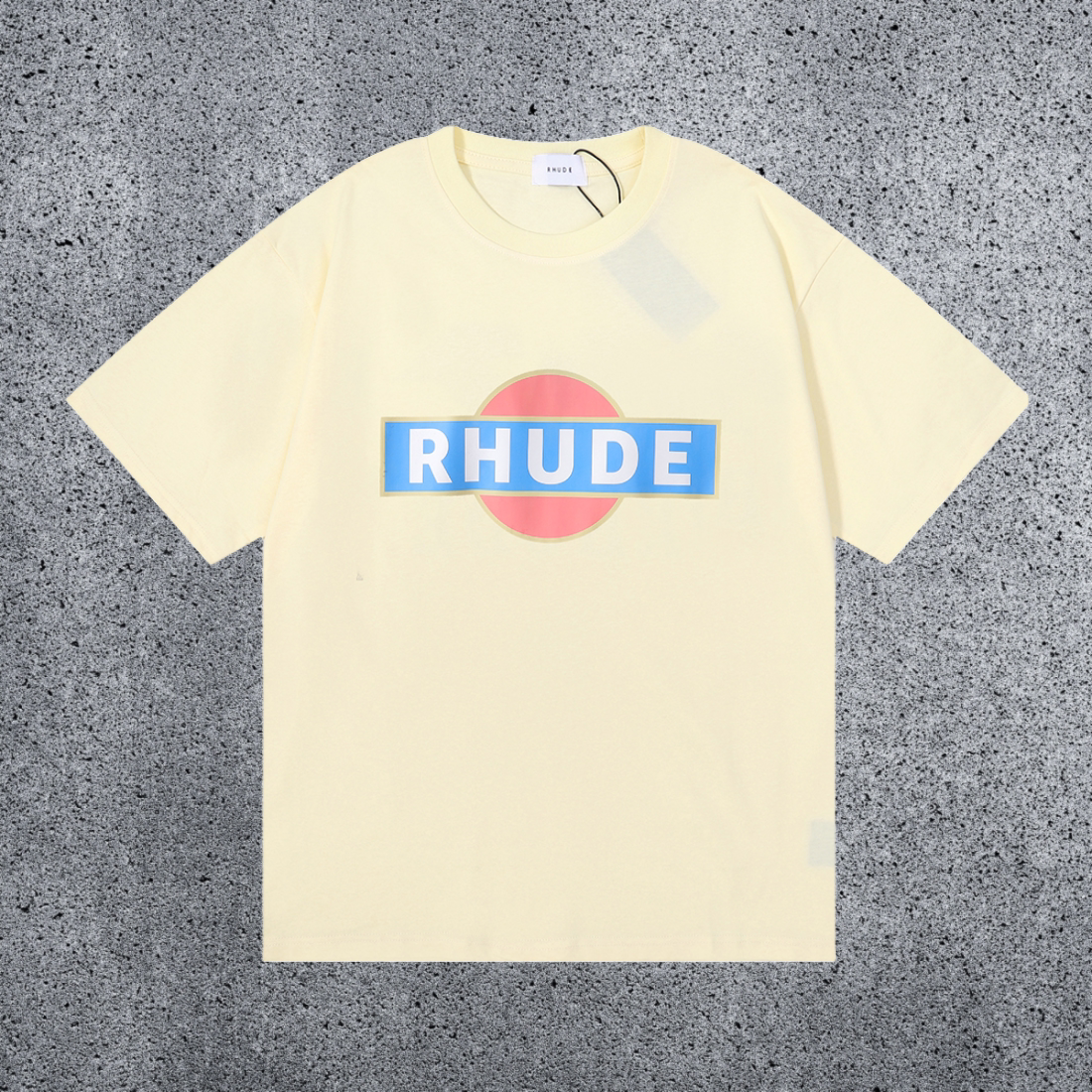 RHUDE Logo Graphic T-Shirt – Cream