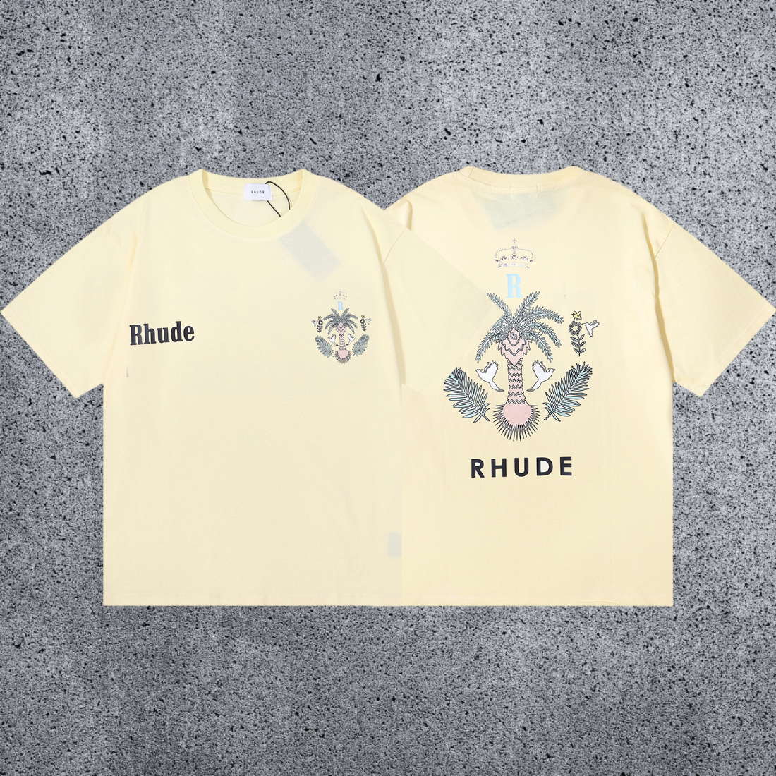 RHUDE Royal Crest T-Shirt – Cream