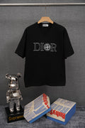 STONE ISLAND DIOR Outline Compass Logo T-Shirt Black