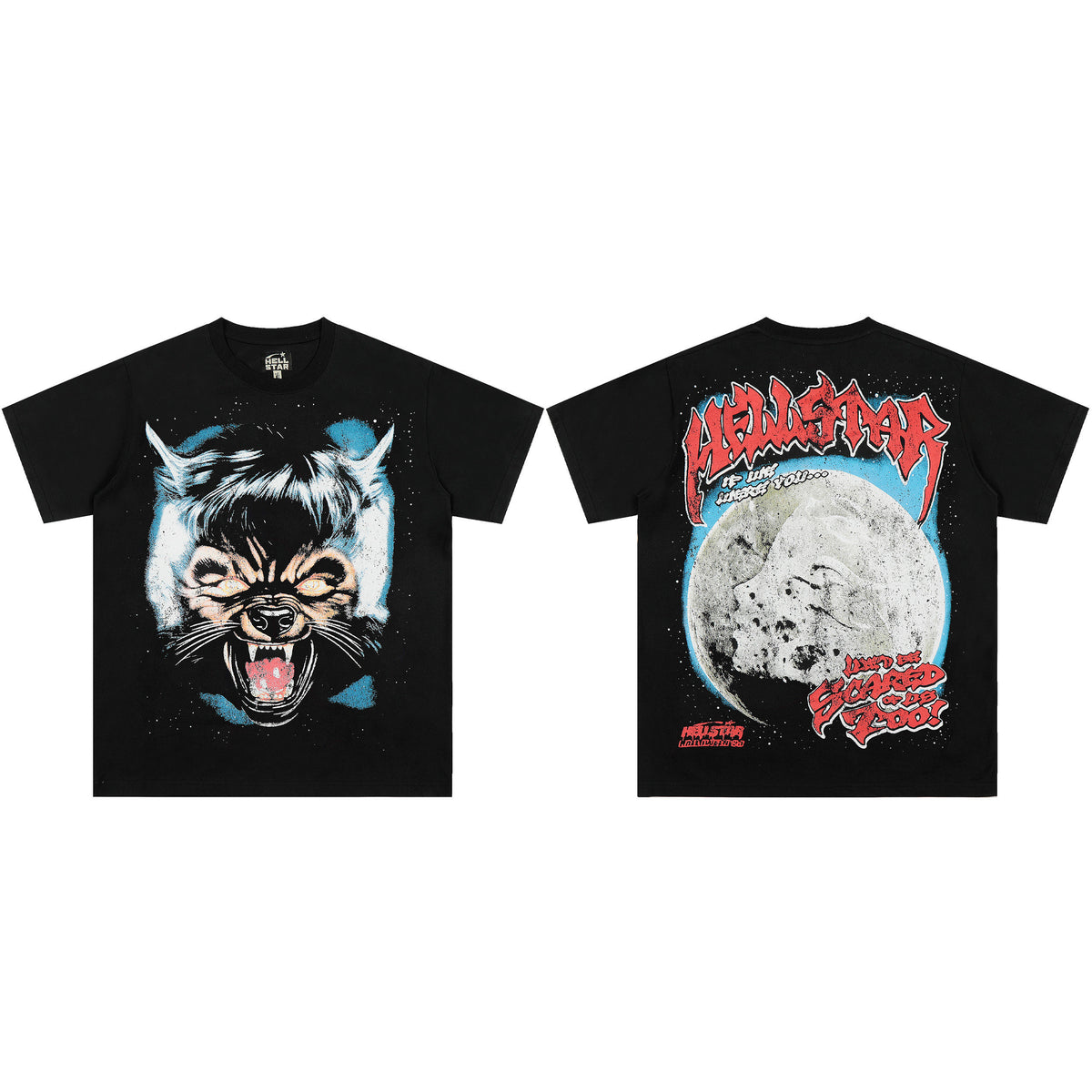 HELLSTAR Wolf Moon Graphic T-Shirt