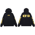 HELLSTAR Star Graphic Black Yellow Hoodie