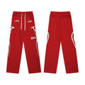 HELLSTAR Side Graphic Wide Leg Sweatpants Red