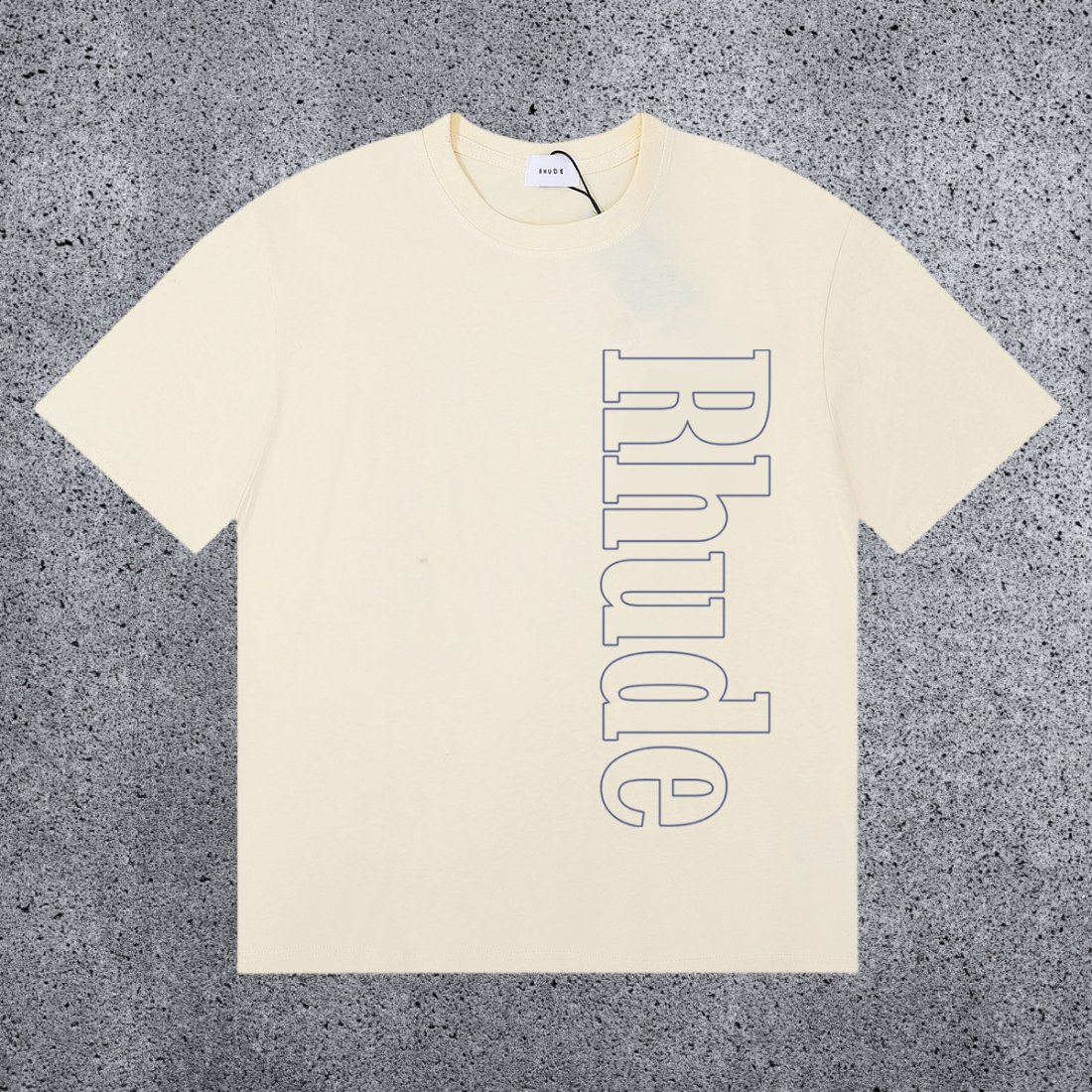 RHUDE Vertical Logo Shirt – Cream