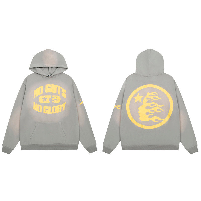 HELLSTAR No Guts No Glory Grey Hoodie