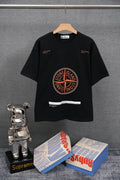STONE ISLAND Oversized Compass Graphic T-Shirt Black