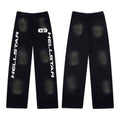 HELLSTAR Logo Print Sweatpants Black