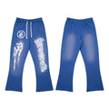 HELLSTAR Blue Graphic Print Sweatpants