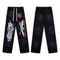 HELLSTAR Black Flame Graphic Sweatpants