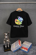 STONE ISLAND Rainbow Compass Back Print T-Shirt Black