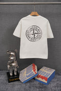 STONE ISLAND Oversized Compass Back Print T-Shirt White