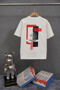 STONE ISLAND Abstract Compass Back Print T-Shirt White