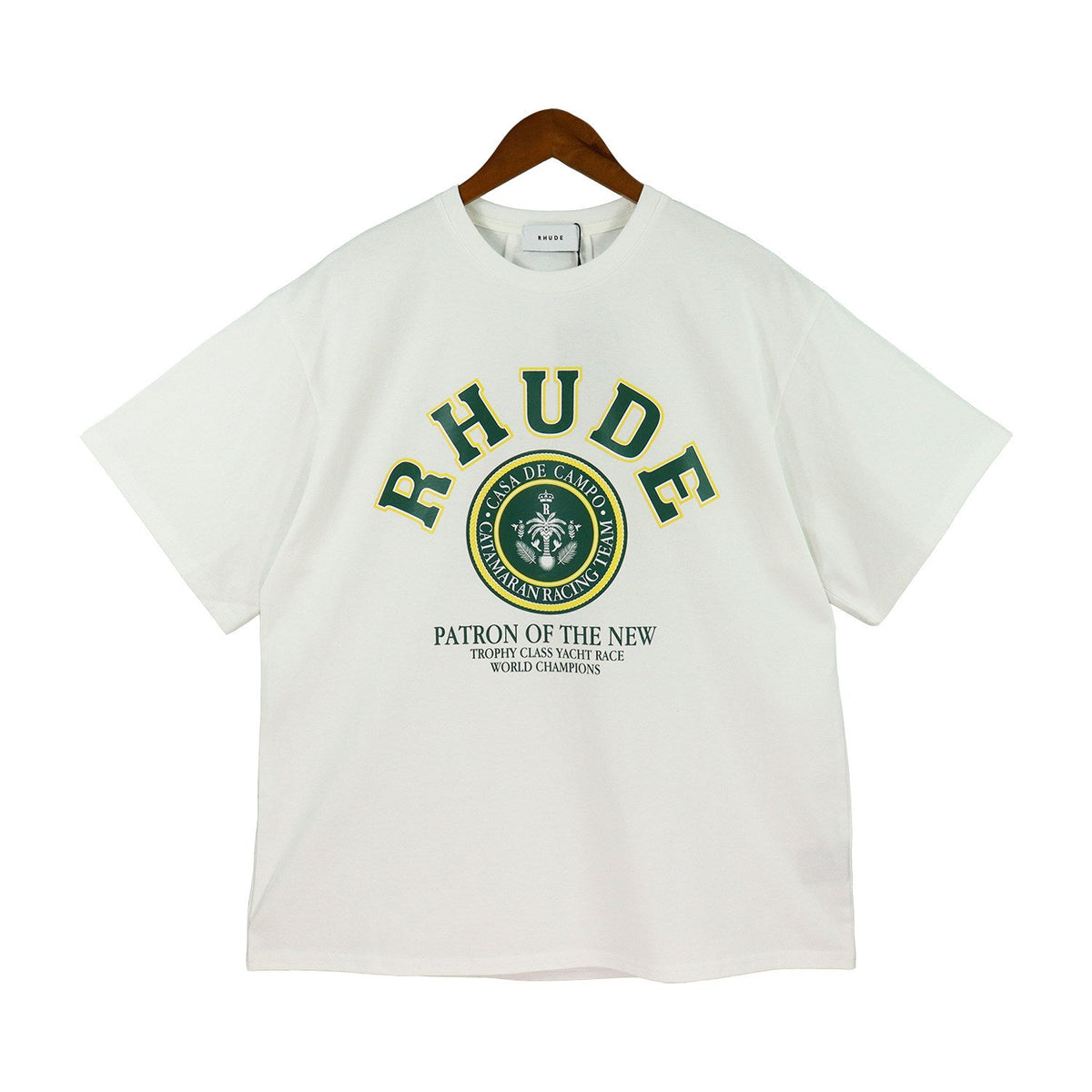 RHUDE Catamaran Racing Graphic T-Shirt – Off White